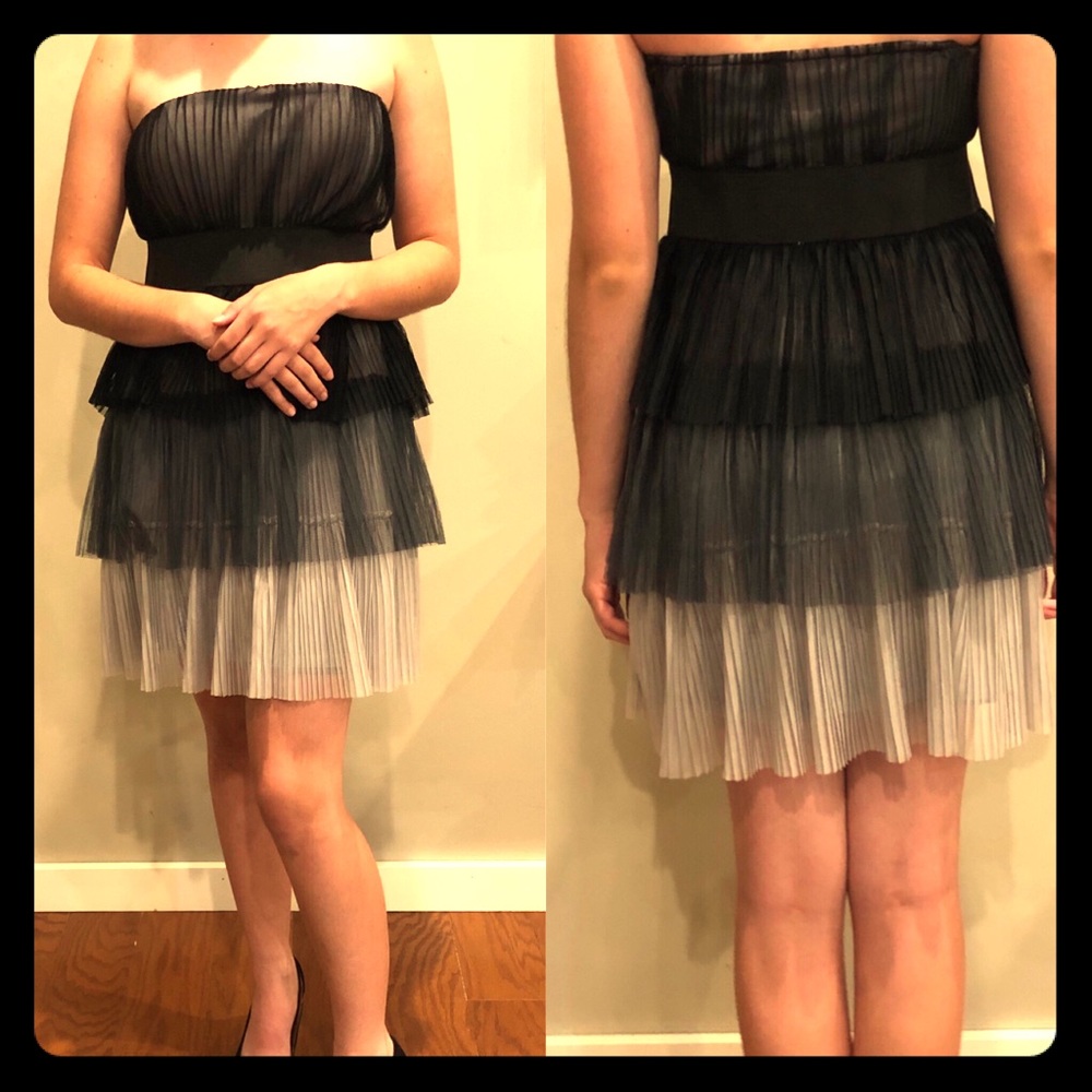 Party dress. Black and gray